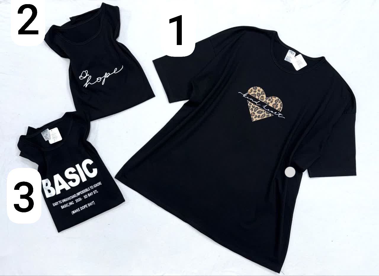 تیشرت مشکی لانگ لش5XL